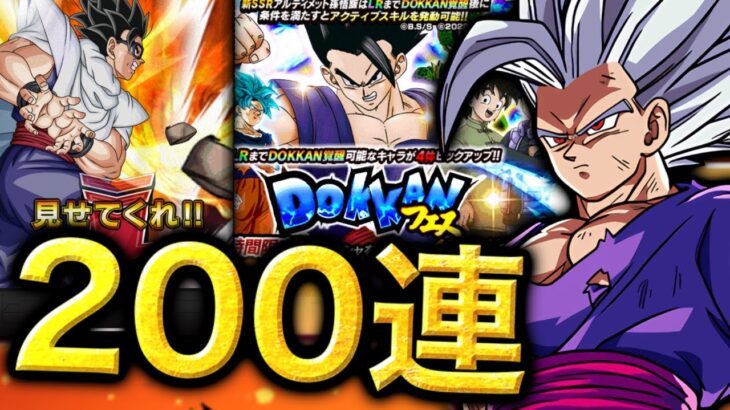 遂に悟飯ビーストガシャ開幕‼︎新確定演出がヤバすぎた【ドカバト】【ドッカンバトル】【ゲーム実況】【レジェンズフェスティバル】