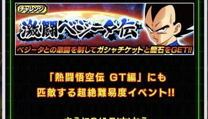 激闘ベジータ伝 劇場版BOSSカテゴリでのノーアイテム攻略メモ(ドッカンバトル)