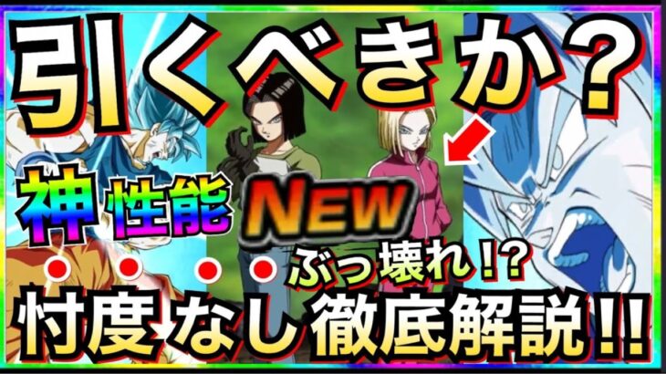 ぶっ壊れ新フェス引くべき？『17号＆18号』どうするべきか忖度なし徹底解説!! 【ドッカンバトル】【地球育ちのげるし】