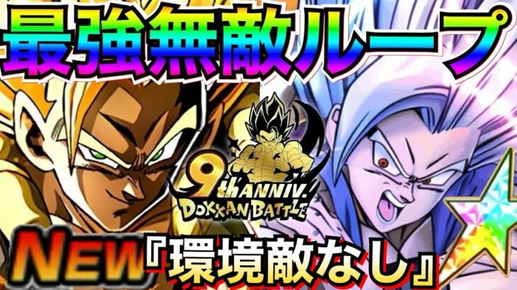 運営がやりすぎた..合法技『最強無敵ループ』最新環境に敵なし！！ドカバト9周年ドカバト9周年【ドッカンバトル】【地球育ちのげるし】