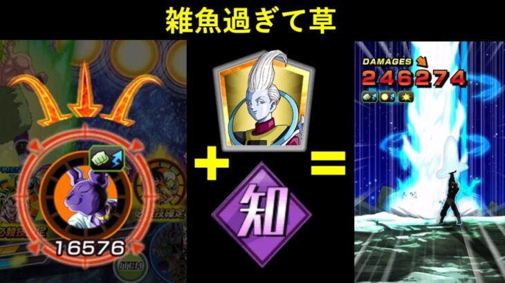 【ドッカンバトル】LRパジャマビルスが得意属性相手にウイスも使ってターゲット集中して消し炭にされるとこ見てください