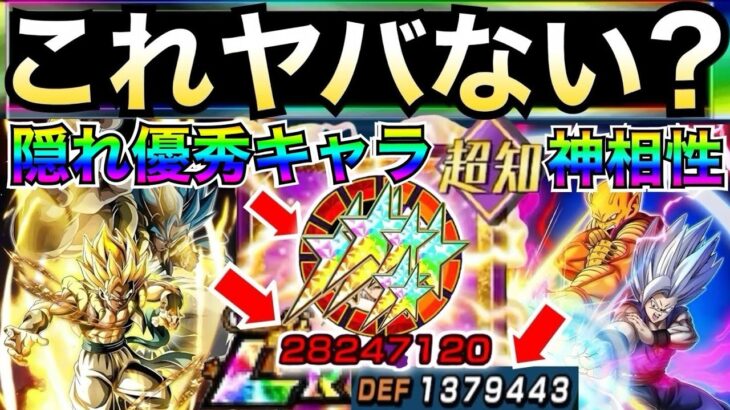 持ってたら勝ち組『超火力＆DEF200万超え』隠れ優秀キャラ！！ビースト＆祭ゴジータ2トップと相性抜群！！【ドッカンバトル】【地球育ちのげるし】