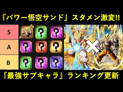 【ドッカンバトル】『極限LR超ゴジータ』加入でスタメン変動！『パワーをくれ悟空サンド』最強サブキャラランキング