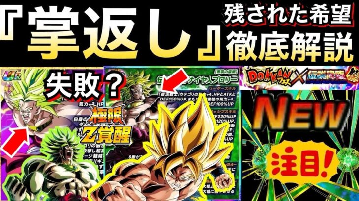 悲報『またユーザー不満爆発』極限LRブロリー『掌返し』残された希望を徹底解説【ドッカンバトル】【地球育ちのげるし】