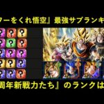【ドッカンバトル】10周年ver.『パワーをくれ悟空編成』最強サブキャラランキング