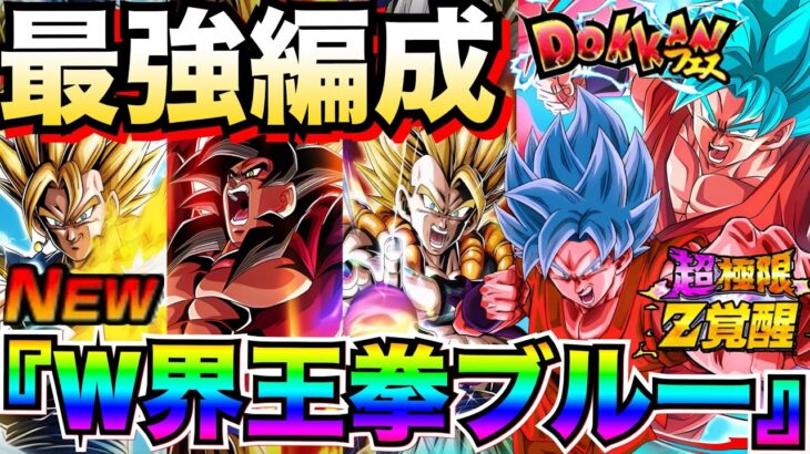 『迷走性能』評価あがる？『W界王拳ブルー』最強編成！！【ドッカンバトル】【地球育ちのげるし】