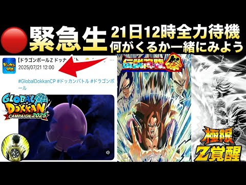 LIVE🔴緊急生配信『12時全力待機』公式情報を一緒に見よう！！【ドッカンバトル】【地球育ちのげるし】